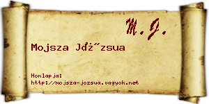 Mojsza Józsua névjegykártya